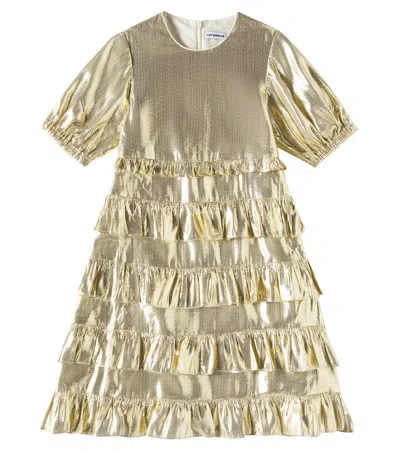 SELF-PORTRAIT LAMÉ RUFFLED DRESS