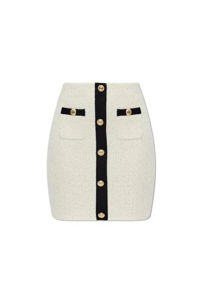 SELF-PORTRAIT SELF PORTRAIT SKIRT WITH SHIMMERING APPLIQUÉS