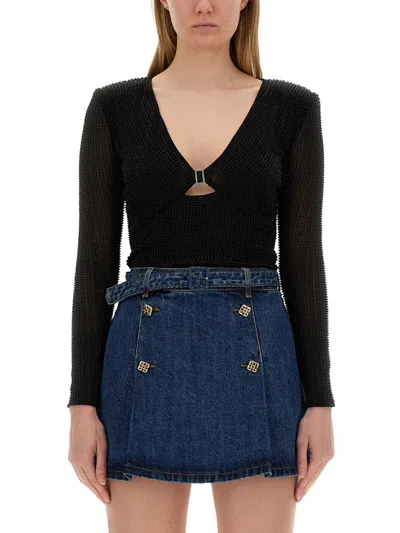 SELF-PORTRAIT TOPS IN MESH