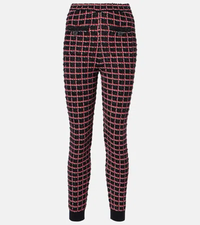 SELF-PORTRAIT TWEED HIGH-RISE LEGGINGS