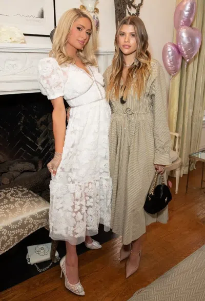 SELF-PORTRAIT SELF-PORTRAIT WHITE LACE RIBBON MIDI DRESS UK4,6,8,10,12,