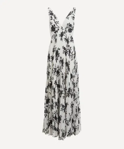 SELF-PORTRAIT SELF-PORTRAIT WOMEN'S FLORAL PRINT CHIFFON MAXI DRESS