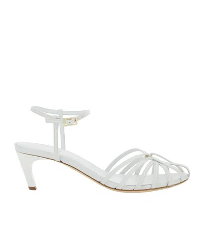 SEMICOUTURE CAGE DESIGN HIGH-HEELED SANDALS