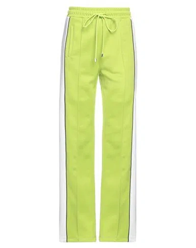 SEMICOUTURE SEMICOUTURE WOMAN PANTS LIME GREEN SIZE XS POLYESTER, COTTON