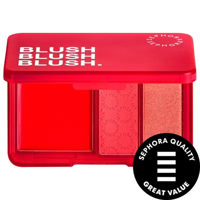 SEPHORA COLLECTION BLUSH BLUSH BLUSH. CREAM & POWDER PALETTE 04 HEART BREAKER 0.26 OZ / 7.7 ML