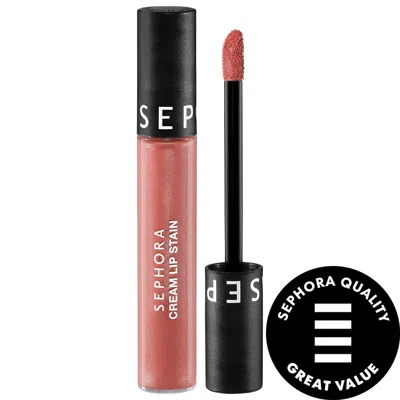 SEPHORA COLLECTION CREAM LIP STAIN 10HR LIQUID LIPSTICK 05 INFINITE ROSE 0.16 OZ. / 5 ML