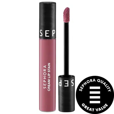 SEPHORA COLLECTION CREAM LIP STAIN 10HR LIQUID LIPSTICK 06 PINK SOUFFLE 0.16 OZ. / 5 ML