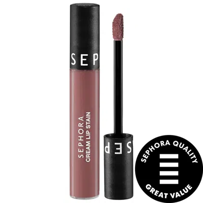 SEPHORA COLLECTION CREAM LIP STAIN 10HR LIQUID LIPSTICK 119 BUBBLE BATH 0.16 OZ. / 5 ML