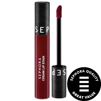 SEPHORA COLLECTION CREAM LIP STAIN 10HR LIQUID LIPSTICK 97 RED DESERT 0.16 OZ. / 5 ML
