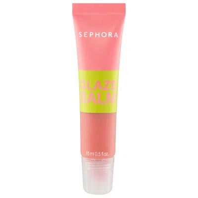 SEPHORA COLLECTION GLAZE HYDRATING LIP BALM 01 BUBBLEGUM POP 0.5 FL. OZ. / 15 ML.