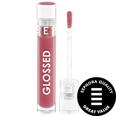 SEPHORA COLLECTION GLOSSED HYDRATING LONG WEAR LIP GLOSS 100 BUSY 0.16 OZ / 5 ML