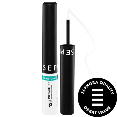 SEPHORA COLLECTION INTENSE FELT-TIP 12HR LIQUID WATERPROOF EYELINER 06 PURE WHITE 0.09 OZ / 2.8 G