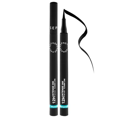 SEPHORA COLLECTION INTENSE INK 12HR CLASSIC FELT EYE LINER 01 DEEP BLACK 0.03 FL. OZ. / 1 ML