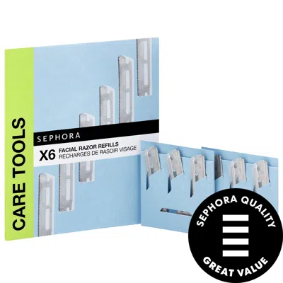 SEPHORA COLLECTION METAL FACIAL RAZOR REFILLS 6 BLADES/1