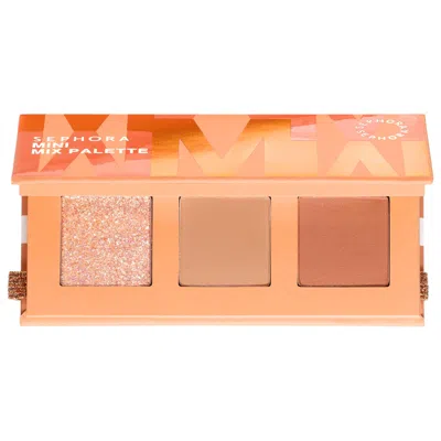 SEPHORA COLLECTION MINI MIX EYESHADOW PALETTE PEACH POWER