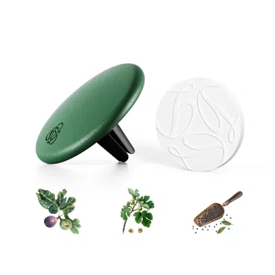 SEREE FIG GREEN LAMBSKIN CAR DIFFUSER & INSERT