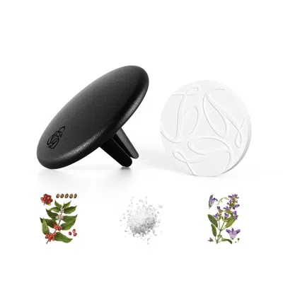 SEREE SAGE BLACK LAMBSKIN CAR DIFFUSER & INSERT