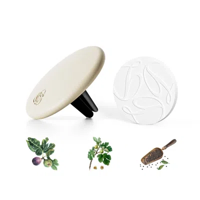 SEREE WHITE FIG CREAM LAMBSKIN CAR DIFFUSER & INSERT