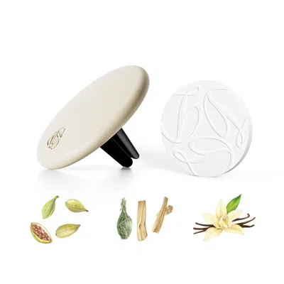 SEREE WHITE OUD CREAM LAMBSKIN CAR DIFFUSER & INSERT