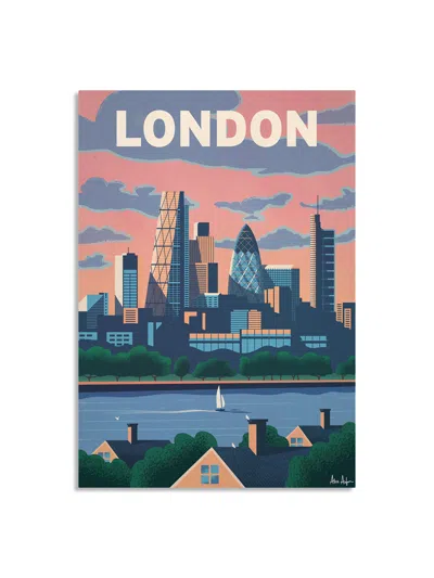 SERGEANT PAPER ALEX ASFOUR LONDON SKYLINE TRAVEL POSTER, SIZE A5