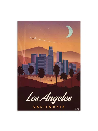 SERGEANT PAPER ALEX ASFOUR LOS ANGELES TRAVEL POSTER, SIZE A3