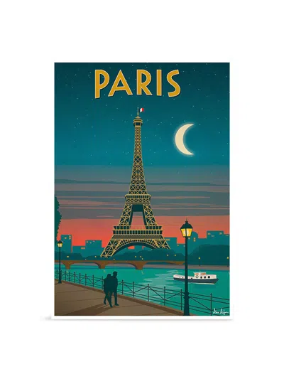 SERGEANT PAPER ALEX ASFOUR PARIS MOONLIGHT AFFICHE VOYAGE, SIZE A1