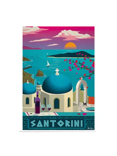 SERGEANT PAPER ALEX ASFOUR SANTORINI CITIES POSTER, SIZE A1