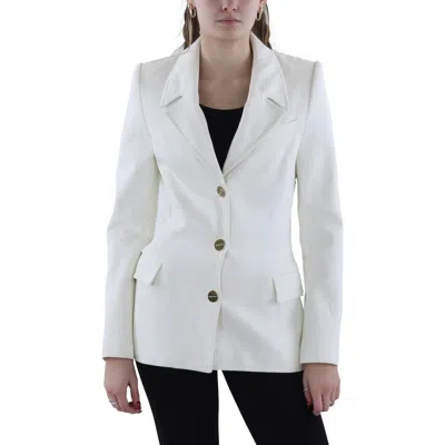 SERGIO HUDSON WOMENS COTTON SOLID SUIT JACKET