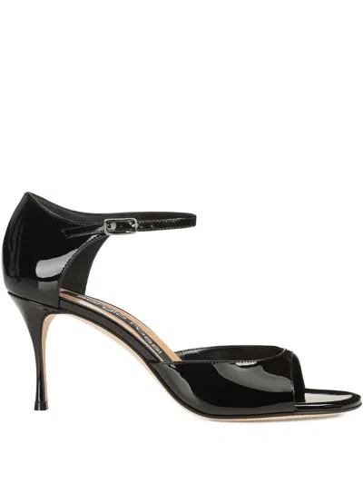SERGIO ROSSI 75MM LEATHER SANDALS