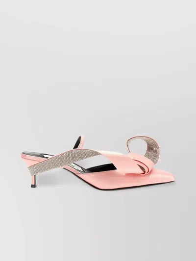 SERGIO ROSSI AREA MARQUISE MULES FEATURING BOW DETAIL