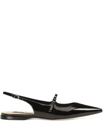 SERGIO ROSSI LEATHER BALLET FLATS