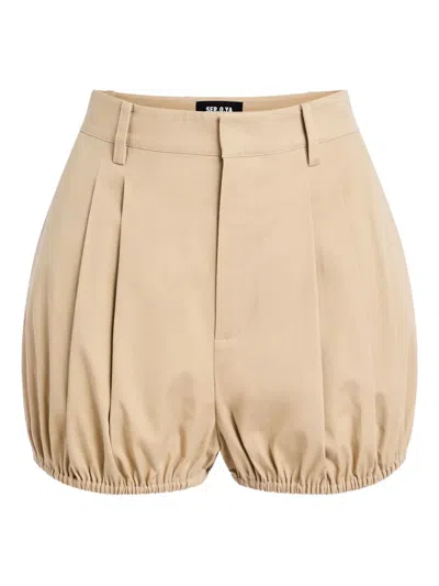 SER.O.YA JO PLEATED BALLOON SHORTS