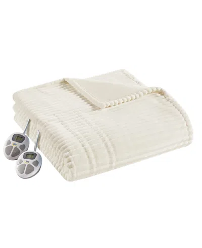 SERTA CORDED PLUSH HEATED BLANKET, TWIN