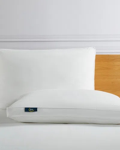 SERTA SERTA PACK OF 2 GOOSE FEATHER & GOOSE DOWN FIBER BED PILLOWS