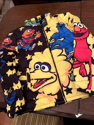 SESAME STREET 3X XXXL SESAME STREET DEKRYPTIC PUFFER JACKET COAT ELMO BERT COOKIE GROVER 3