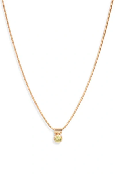 SET & STONES SET & STONES ELLIE BIRTHSTONE PENDANT NECKLACE