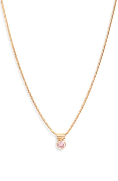 SET & STONES SET & STONES ELLIE BIRTHSTONE PENDANT NECKLACE