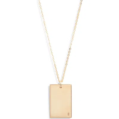 SET & STONES SET & STONES GOLDIE INITIAL TAG PENDANT NECKLACE