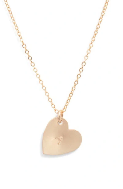 SET & STONES SET & STONES SOPHIA INITIAL HEART PENDANT NECKLACE