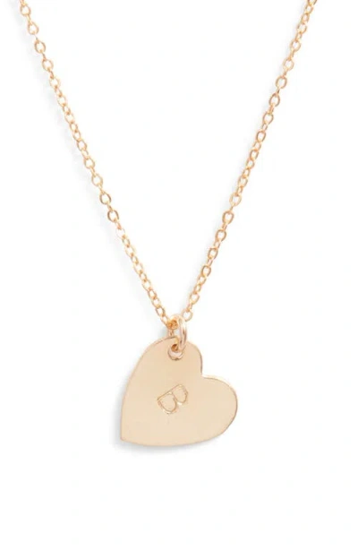SET & STONES SET & STONES SOPHIA INITIAL HEART PENDANT NECKLACE