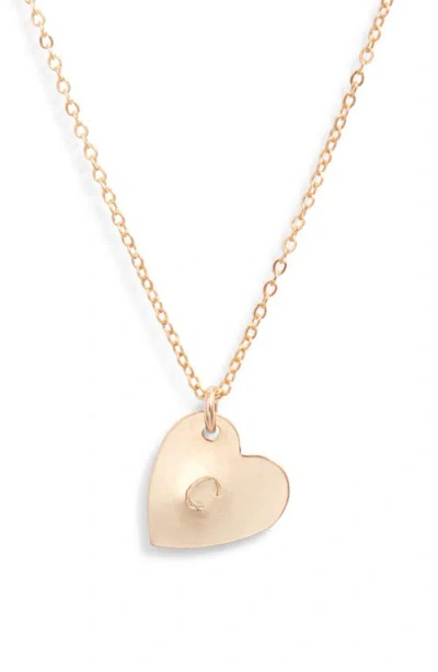 SET & STONES SET & STONES SOPHIA INITIAL HEART PENDANT NECKLACE