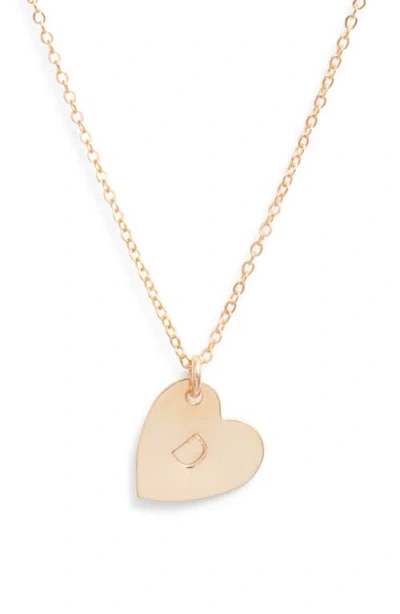 SET & STONES SET & STONES SOPHIA INITIAL HEART PENDANT NECKLACE