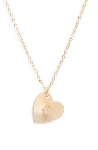 SET & STONES SET & STONES SOPHIA INITIAL HEART PENDANT NECKLACE