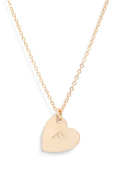 SET & STONES SET & STONES SOPHIA INITIAL HEART PENDANT NECKLACE