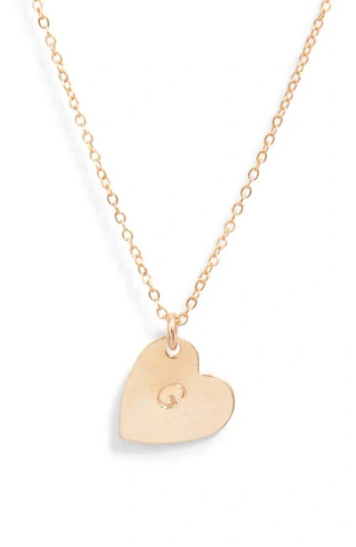 SET & STONES SET & STONES SOPHIA INITIAL HEART PENDANT NECKLACE