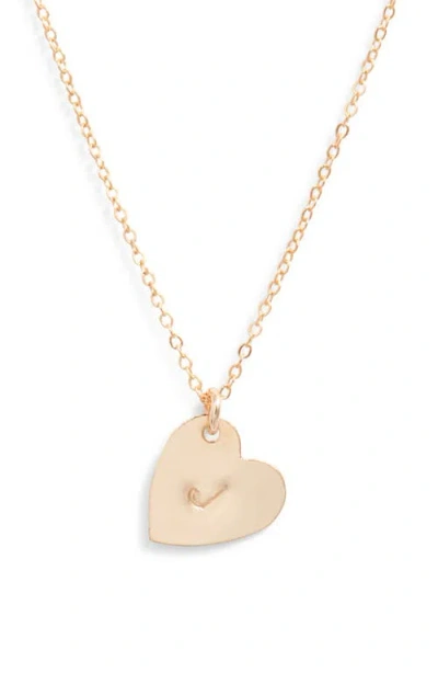 SET & STONES SET & STONES SOPHIA INITIAL HEART PENDANT NECKLACE