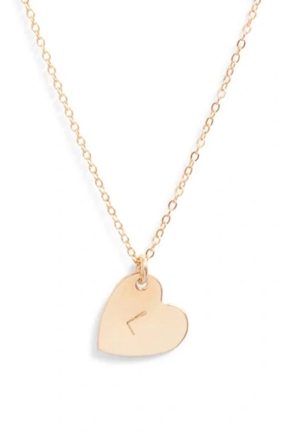 SET & STONES SET & STONES SOPHIA INITIAL HEART PENDANT NECKLACE