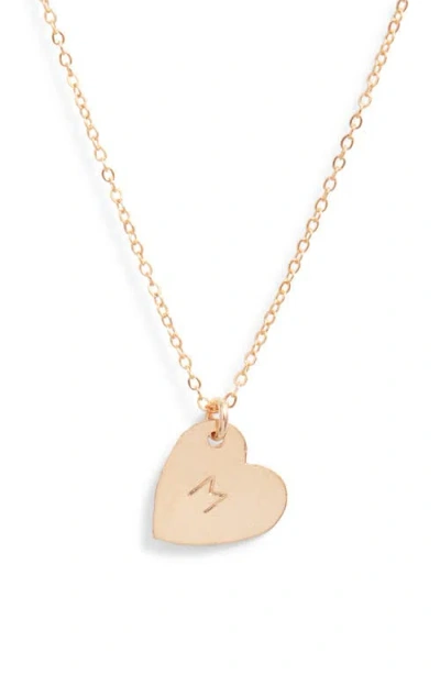 SET & STONES SET & STONES SOPHIA INITIAL HEART PENDANT NECKLACE