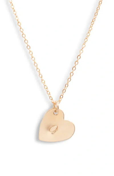 SET & STONES SET & STONES SOPHIA INITIAL HEART PENDANT NECKLACE