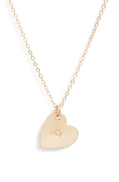 SET & STONES SET & STONES SOPHIA INITIAL HEART PENDANT NECKLACE